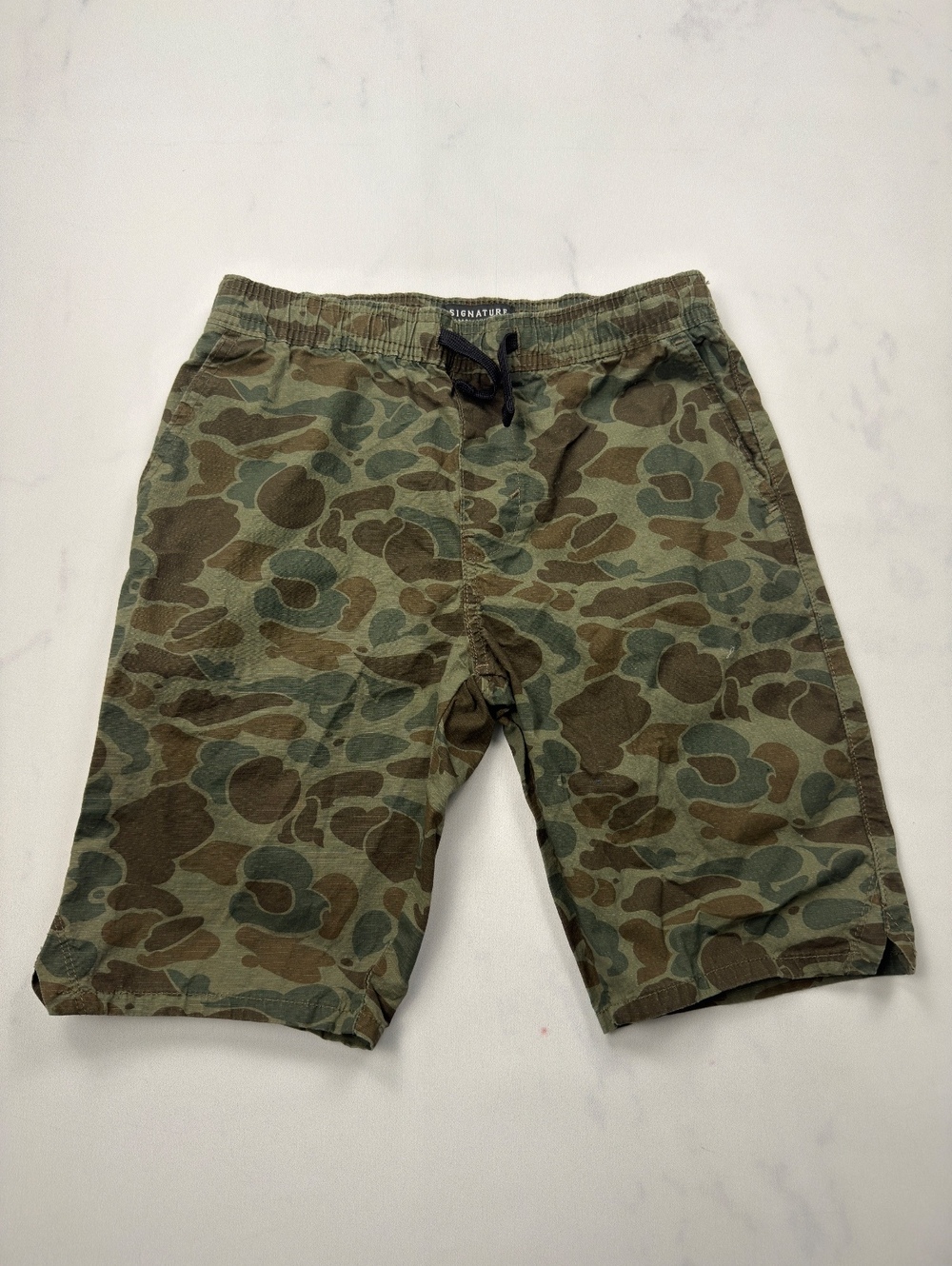 Signature Cargo Shorts Green Camo Print - Boys XXL